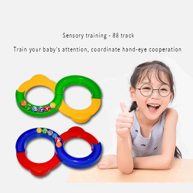 Montessori-geïnspireerde Motion Ball Track: Patience Development Toy voor kinderen - ideaal verjaardagscadeau