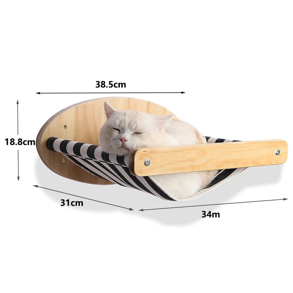 Kat Muur Klimmen Plank Stappen Ladder Krabpaal Scratcher Bed Schuilhuis voor Katten Boomtoren Huisdier Meubels Accessoires