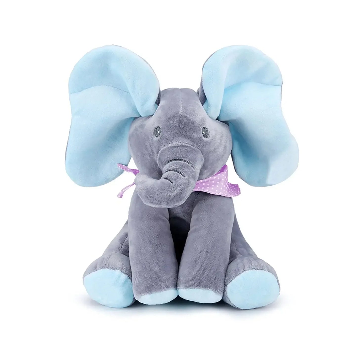 Juguete de elefante cantor de peluche animado con orejas móviles - Adorable animal de peluche para bebés