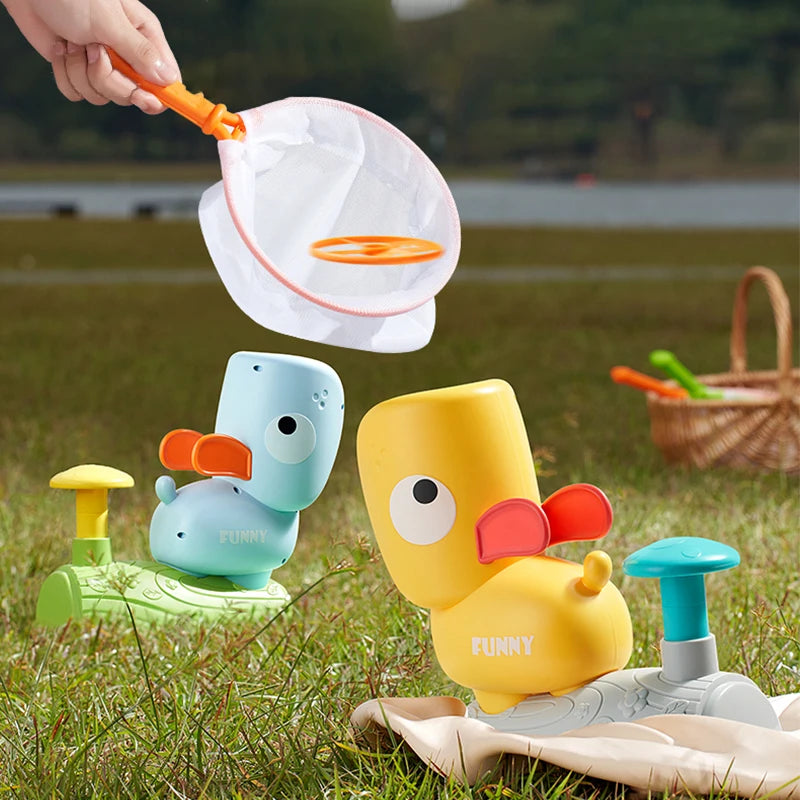 Outdoor Air Disc Launcher voor kinderen - Vliegend schijfspel voor peuters en familie plezier in de achtertuin
