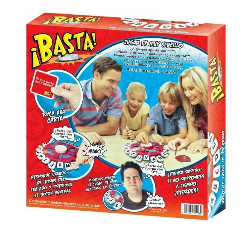 Basta: Juego de mesa de vocabulario en español atractivo para reuniones familiares y entornos educativos
