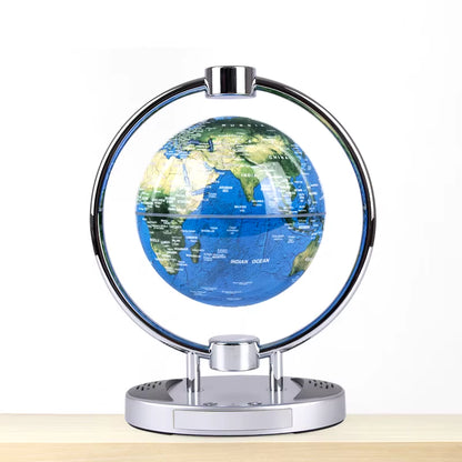 Innovativer Bluetooth-Lautsprecher mit magnetischer Aufhängung und leuchtendem drehbarem Globus - 6-Zoll-dekoratives Geschenk