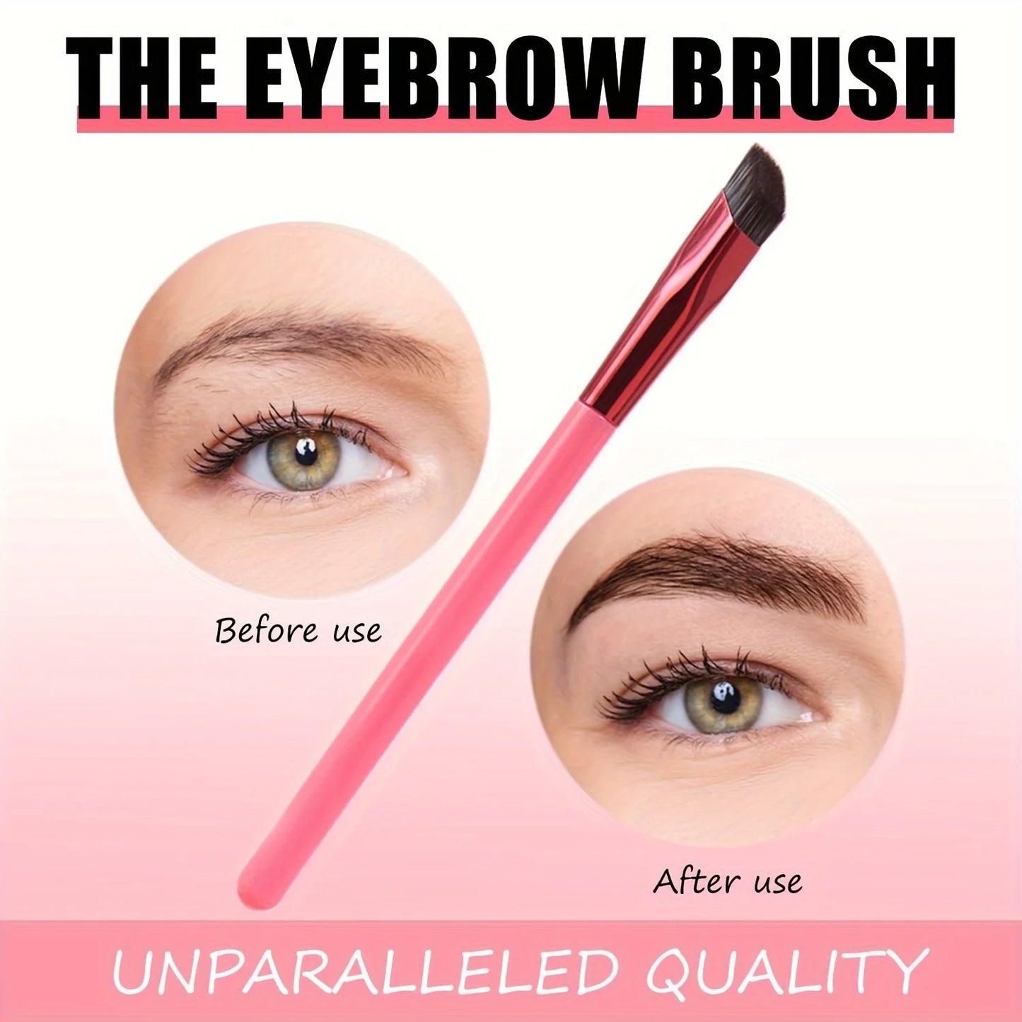 Pincel estereoscópico para cejas para una aplicación precisa y mejora del maquillaje de cejas
