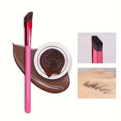 Pincel estereoscópico para cejas para una aplicación precisa y mejora del maquillaje de cejas