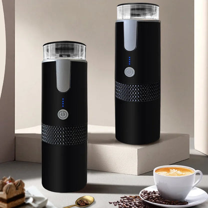 Electric Coffee Maker: Portable Capsule and Ground Coffee Brewer