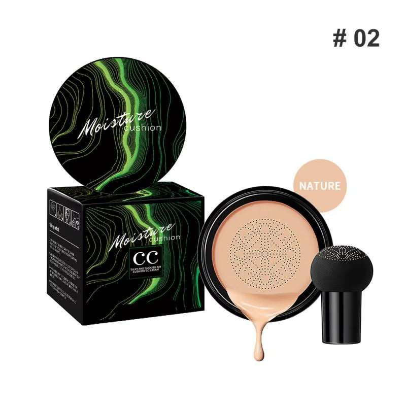 Mushroom Head Air Cushion CC Cream - Base hidratante natural y corrector para el control de la grasa y el blanqueamiento