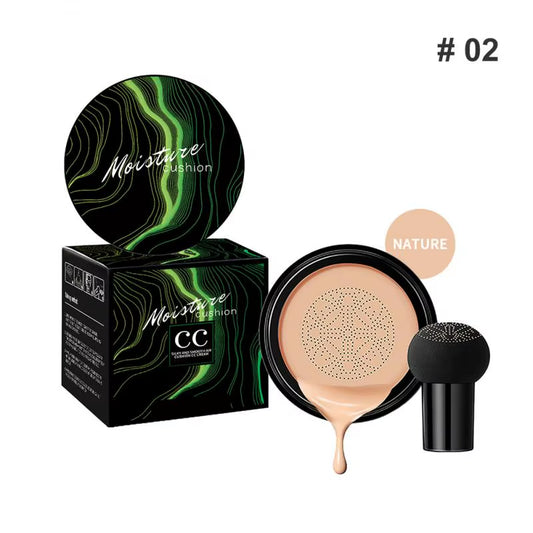 Mushroom Head Air Cushion CC Cream - Base hidratante natural y corrector para el control de la grasa y el blanqueamiento