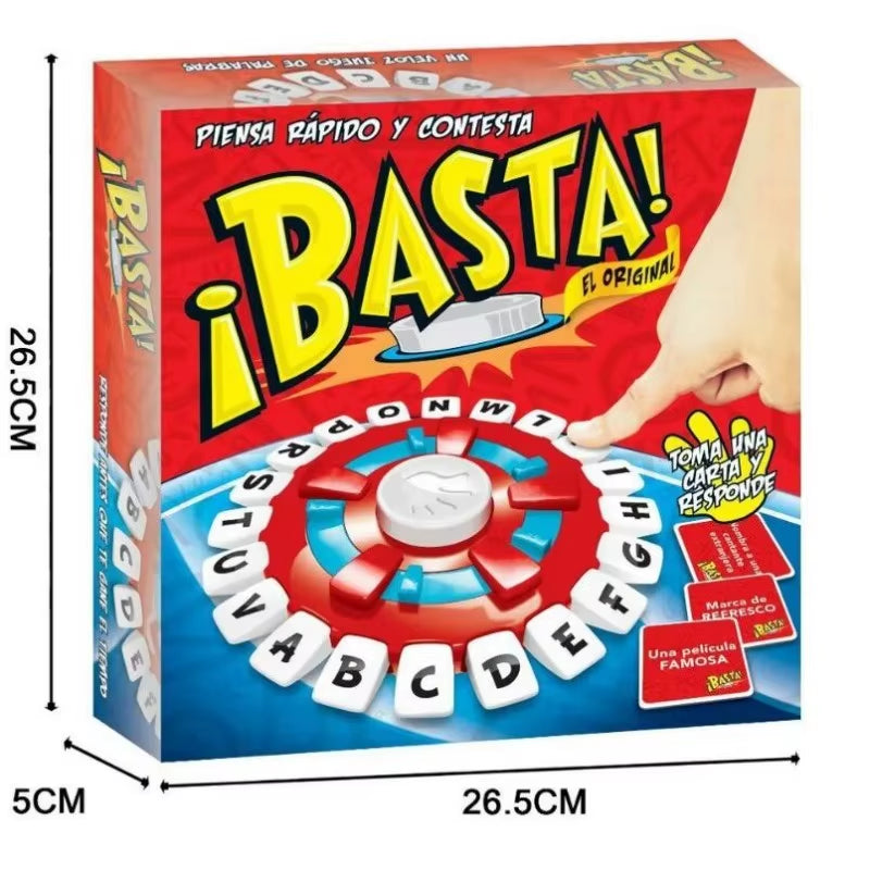Basta: Juego de mesa de vocabulario en español atractivo para reuniones familiares y entornos educativos