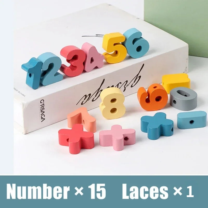 Montessori-Inspired Wooden, Fruit, Letter, and Number