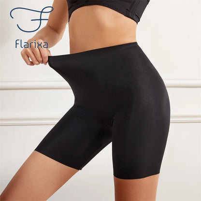 Naadloze high-waist buikcontrole boxershort voor dames - Ice Silk Hip Lift Ondergoed