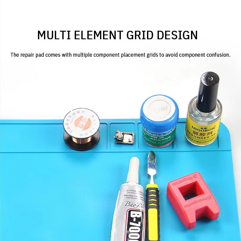 Almohadilla de reparación impermeable de silicona para placa base y equipos electrónicos: solución de aislamiento térmico y colocación de múltiples componentes