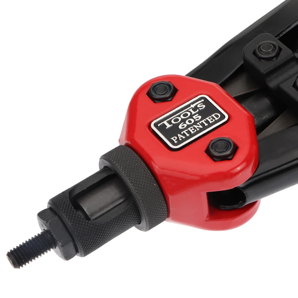 100Pcs Tuerca de remache + Tuercas de remache roscadas a mano Pistola BT606 M3 M4 M5 M6 M8 Doble inserto Manual Remacher Gun Remaching Rivnut Rivnut Rivet Tool