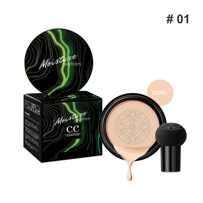 Mushroom Head Air Cushion CC Cream - Base hidratante natural y corrector para el control de la grasa y el blanqueamiento
