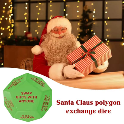 Kerst uitwisseling dobbelstenen voor Santa Swap - familie partij spel rekwisieten en creatieve vakantie Decor Gift
