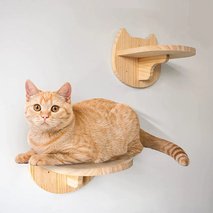 Kat Muur Klimmen Plank Stappen Ladder Krabpaal Scratcher Bed Schuilhuis voor Katten Boomtoren Huisdier Meubels Accessoires