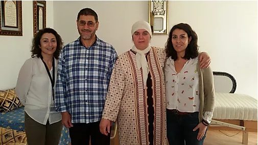 Palliative care, collaborators of, pose smiling