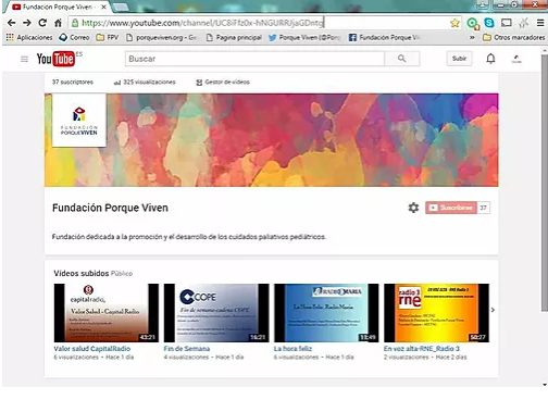 Cuidados paliativos, dedicado a, con banner, 37 suscriptores