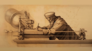 Uma ilustração, prenunciando inovações