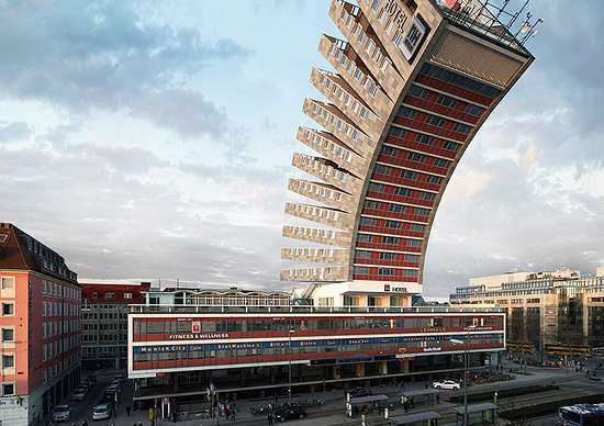 Um moderno, como o, localizado por