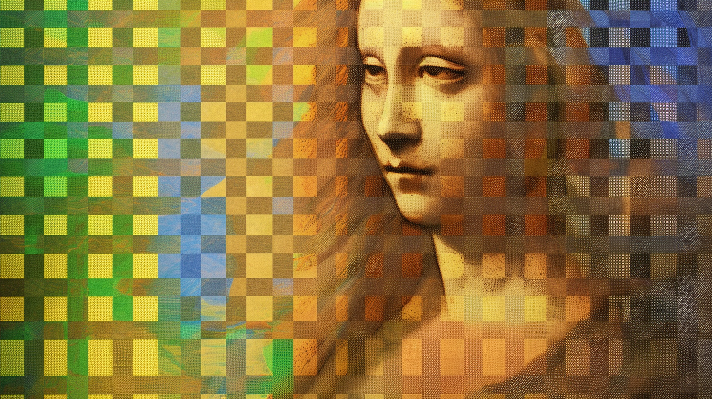 Uma obra, parcialmente obscurecida