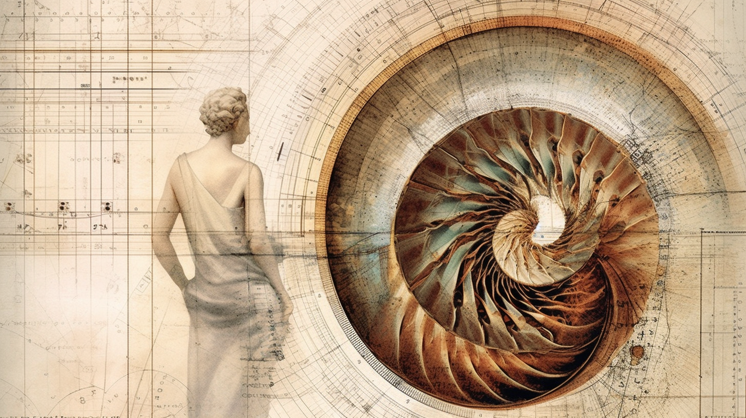 Uma mulher, sobreposta com