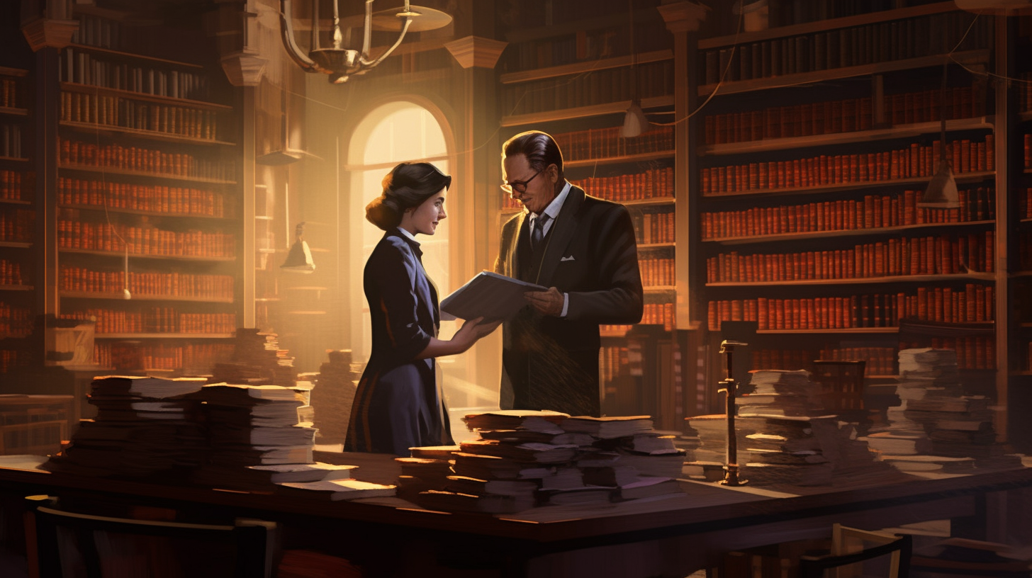 Uma mulher, documentos examinados