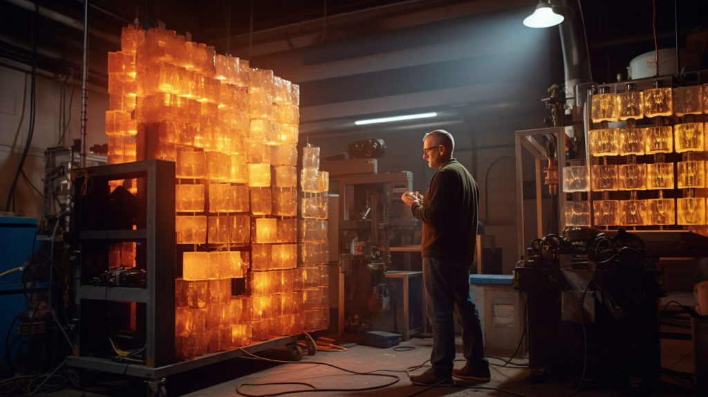 Uma pessoa, observando um