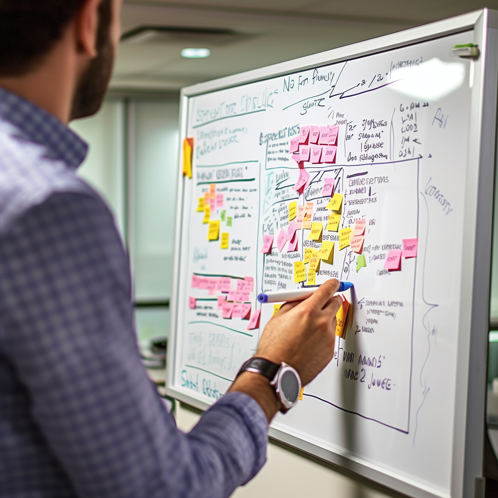 A person, illustrating a