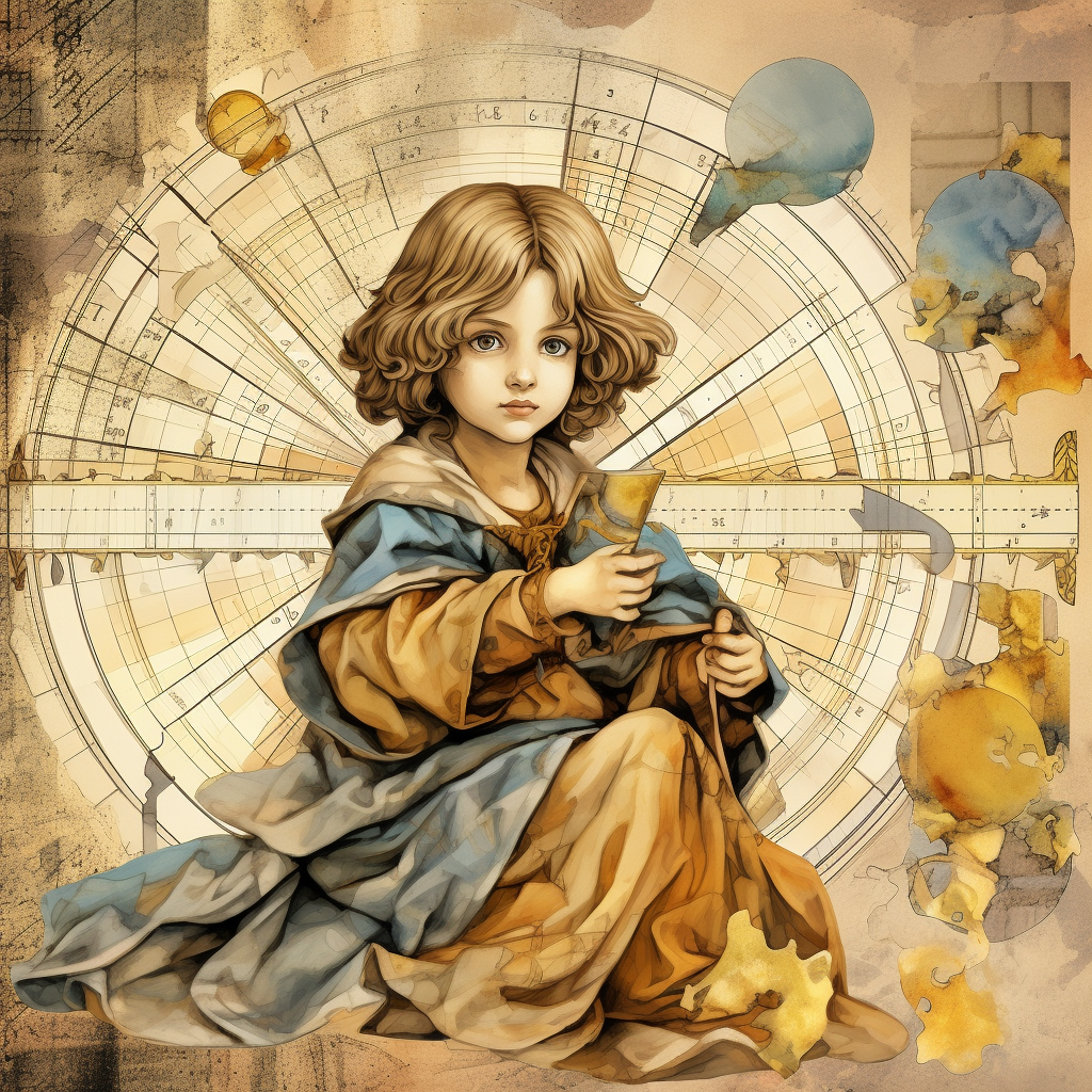 mathematical learning, this work, full of, reflects the, symbolizing the