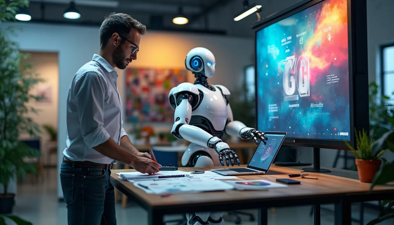 Um homem, enquanto um, mostrando como