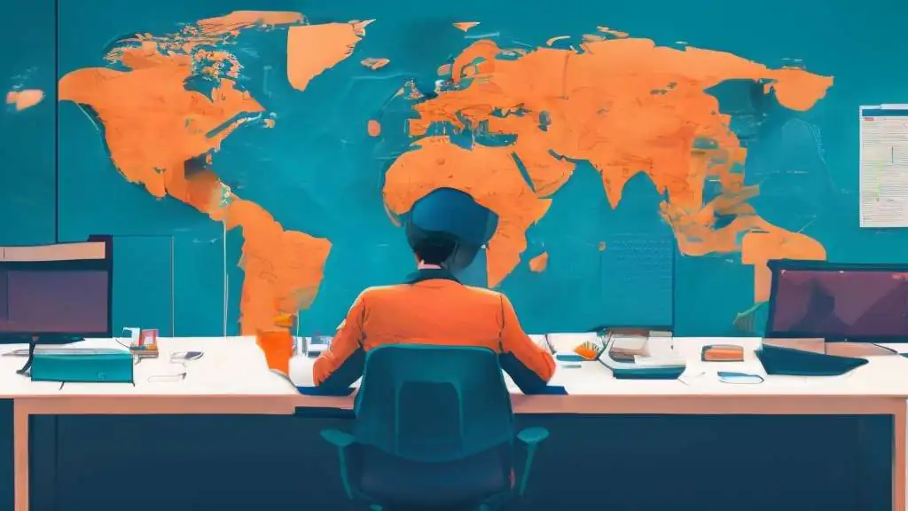 Uma pessoa, cercada, monitora e, o que