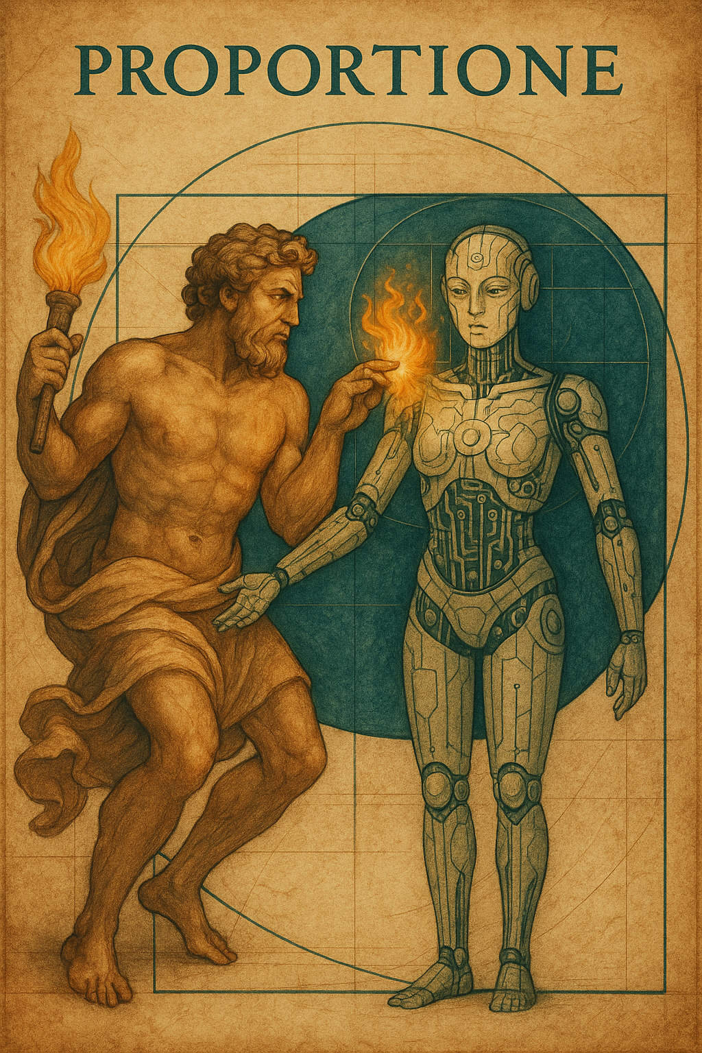 A man, resembling, holds a