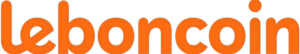 Logo Leboncoin sur fond noir.