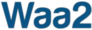 Logo Waa2 sur fond noir.