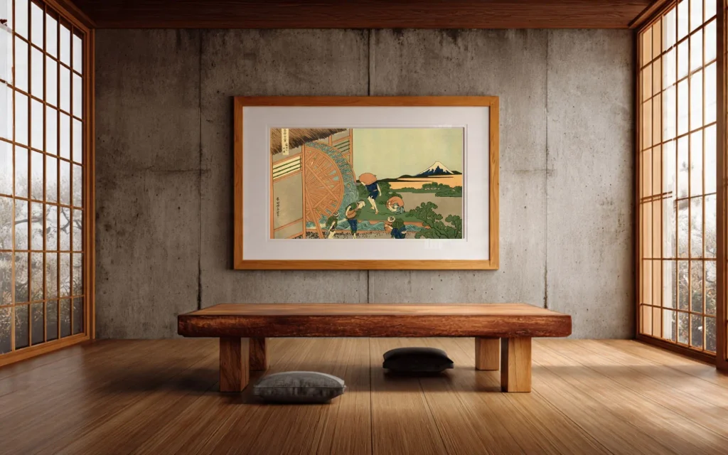 Hokusai 36 Views No.11 - #011 Watermill at Onden – Hokusai’s Th