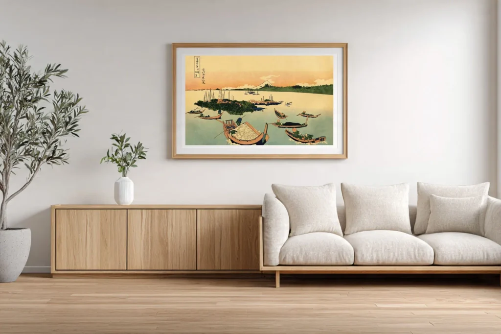 Hokusai 36 Views No.14 - #014 Tsukuda Island in Buyo – Hokusai’