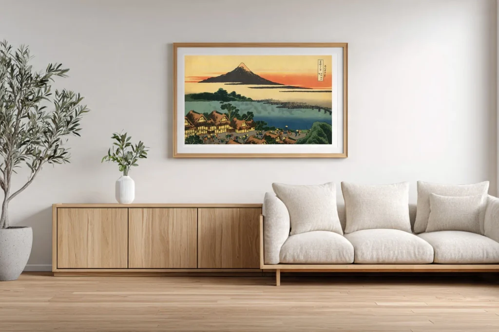 Hokusai 36 Views No.28 - #028 Dawn at Isawa, Kai Province – Hokusai& #