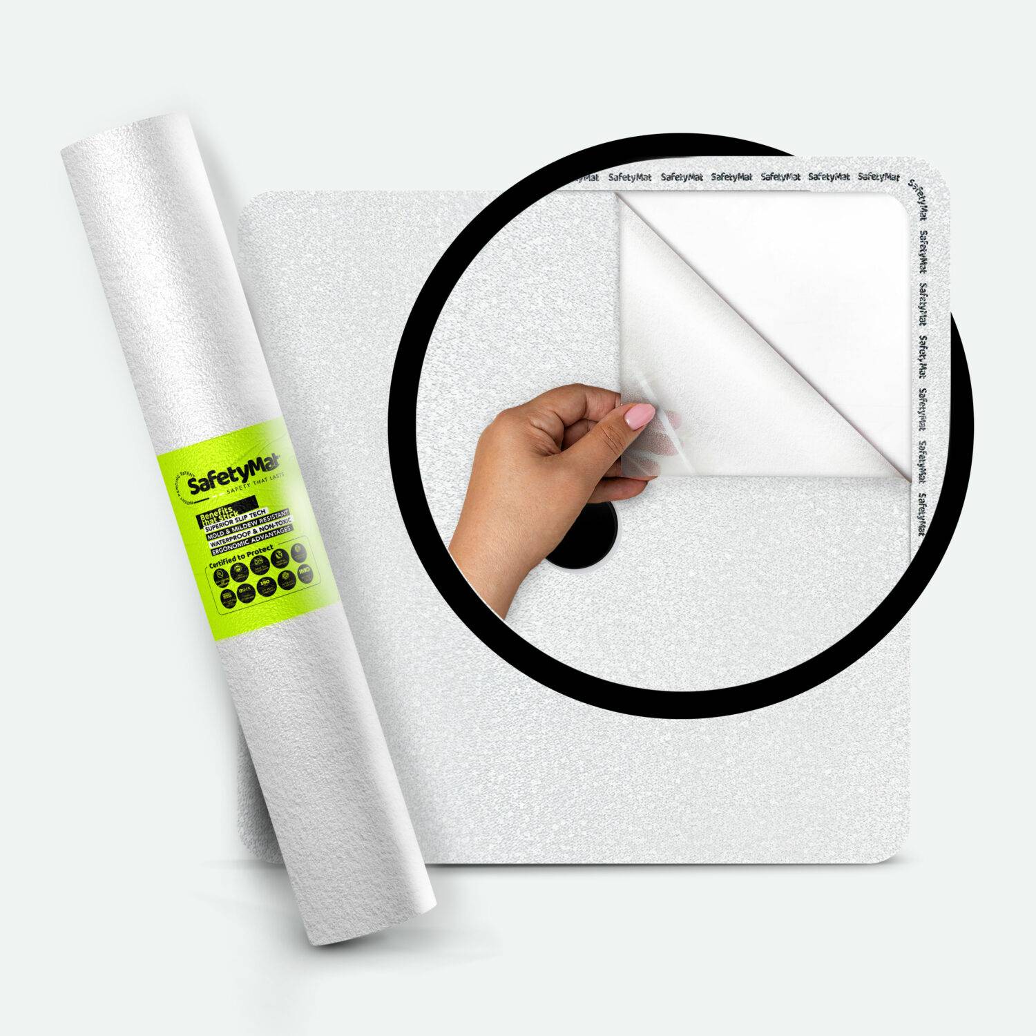 Clear Vinyl, Resilient, Non Abrasive