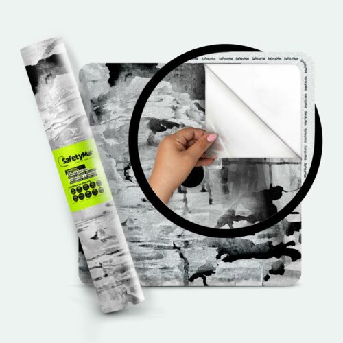 Abstract Black, Resilient, Non Abrasive