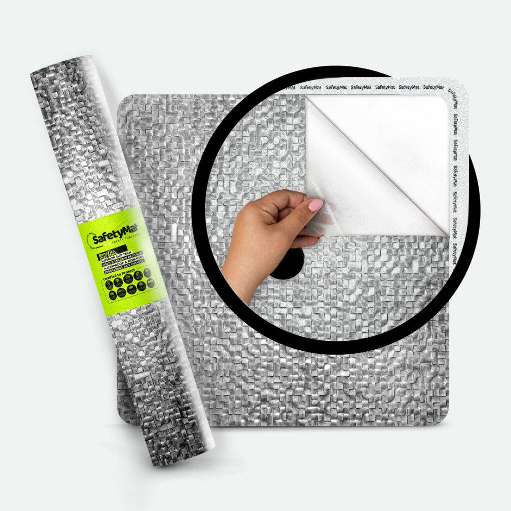 Metallic Gray, Resilient, Non Abrasive