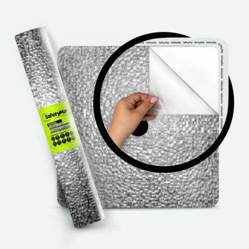 Metallic Gray, Resilient, Non Abrasive