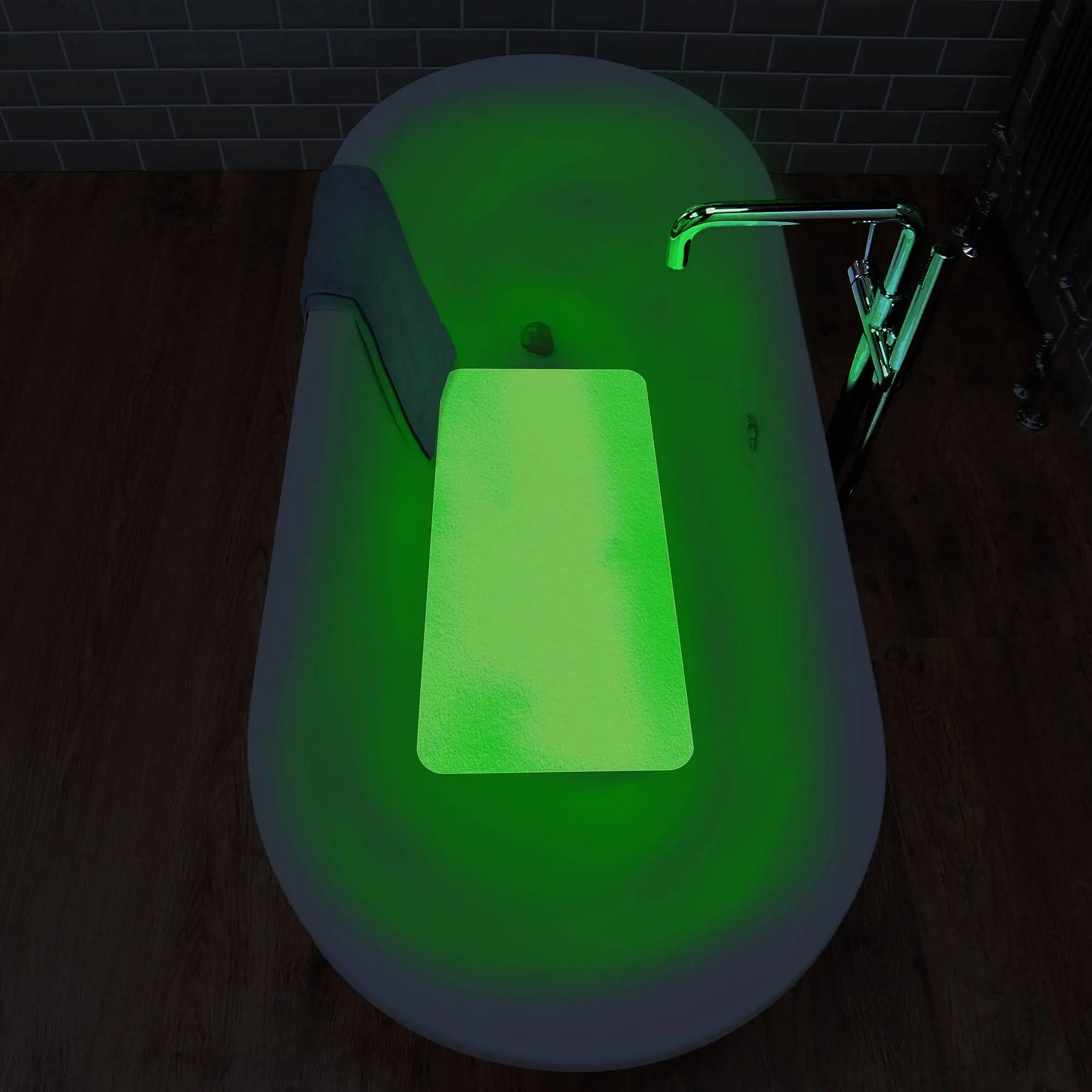 Alfombra de baño antideslizante personalizada de 16 "x34" para bañera y ducha