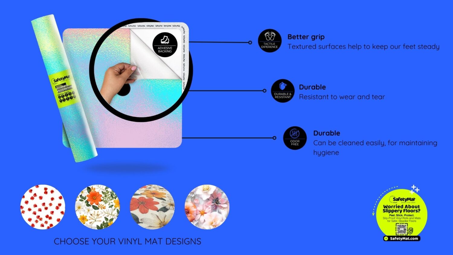 ¿Por qué actualizar a una alfombrilla de ducha de pelar y pegar en lugar de una alfombrilla de goma con ventosa?