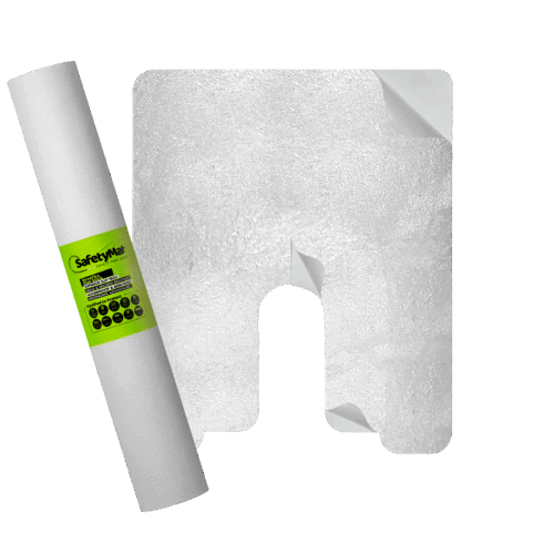 Clear toilet, almost invisible, anti slip, urine floor