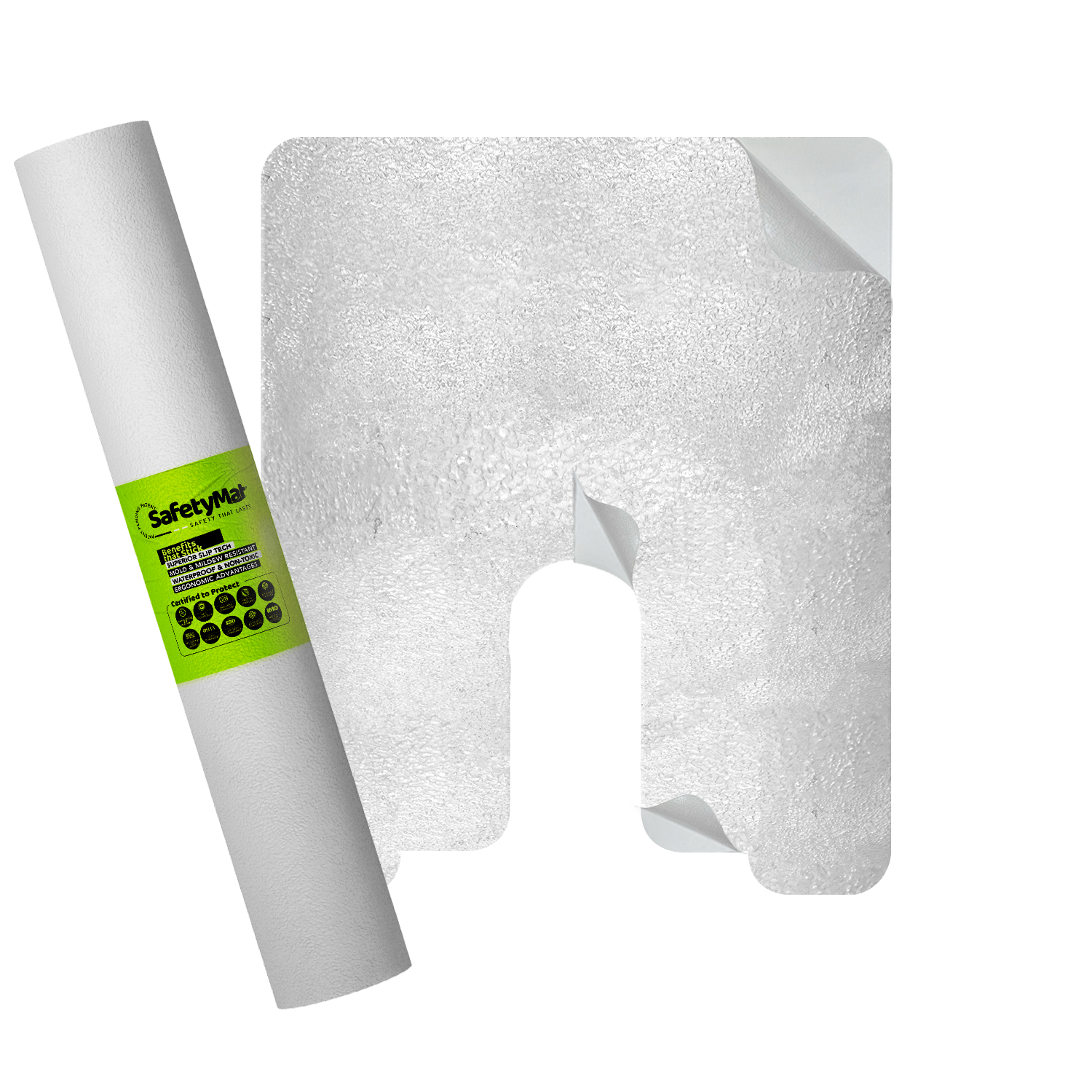 Clear toilet, almost invisible, anti slip, urine floor