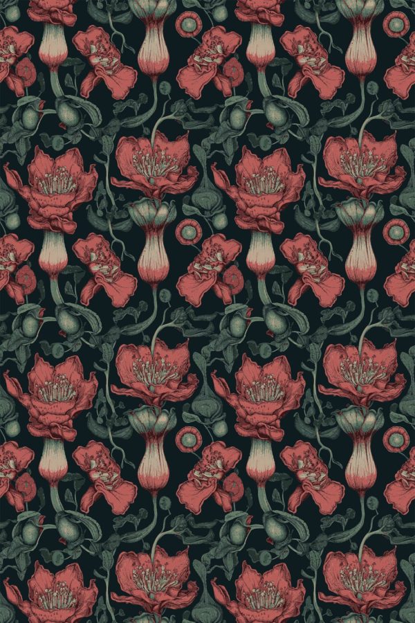 Earthy Brown Elegance Wallpaper - Image 2