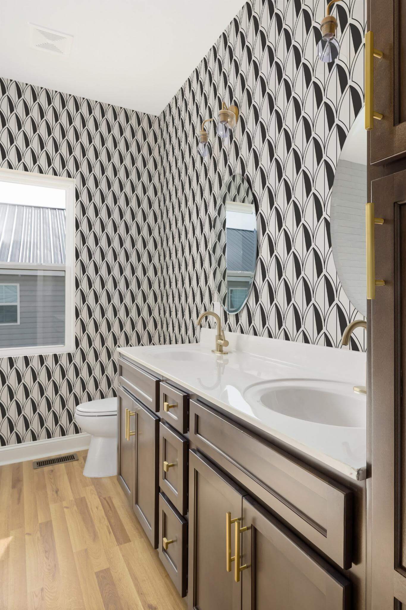 Art Deco leaf Wallpaper - Image 4