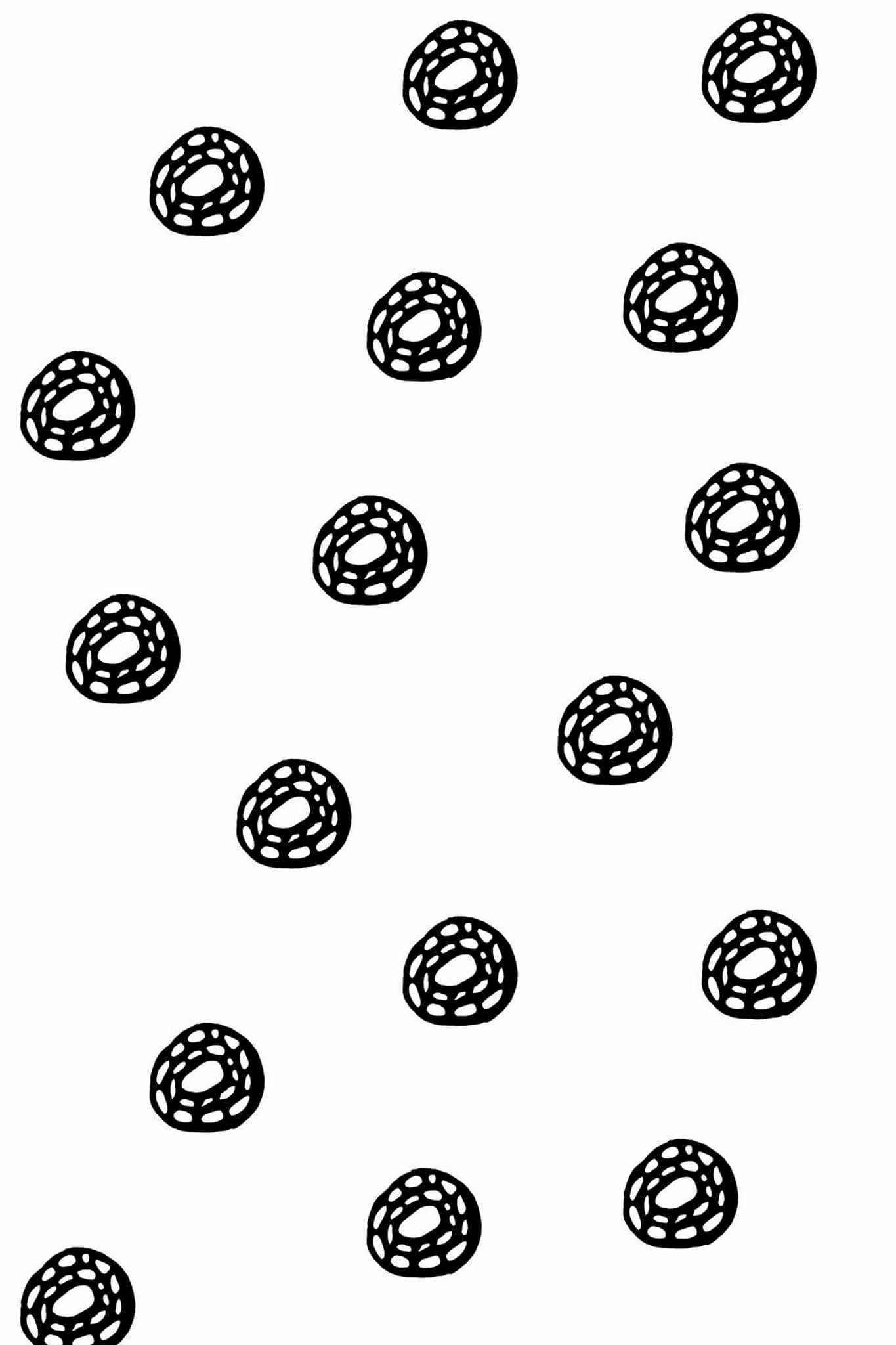 Black and white abstract circle Wallpaper - Image 2