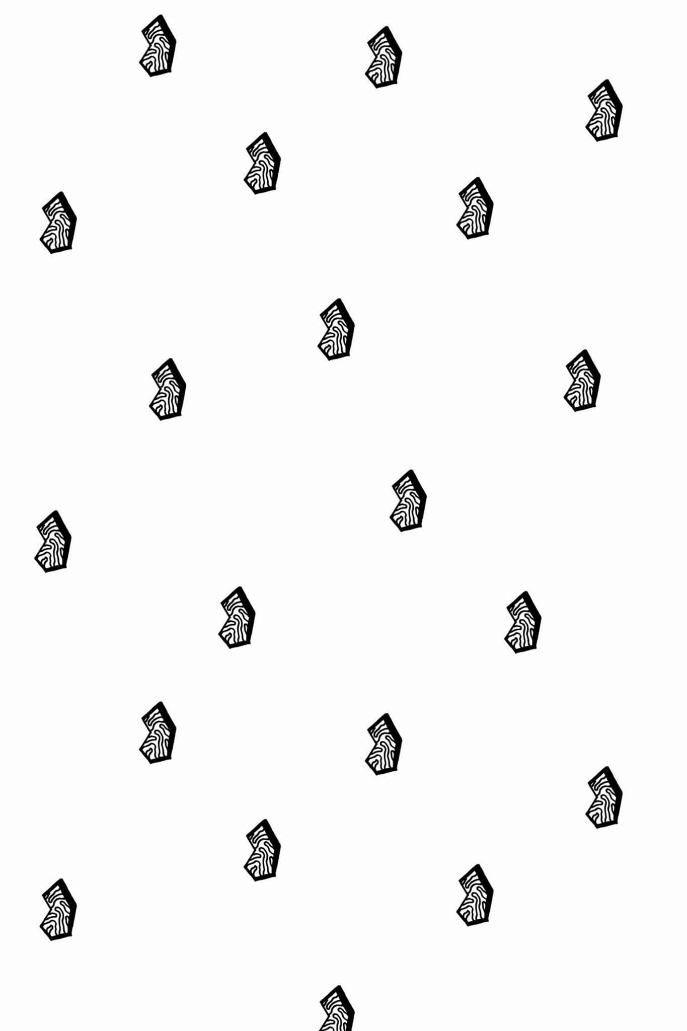 Black and white geometric shape Wallpaper - Image 2