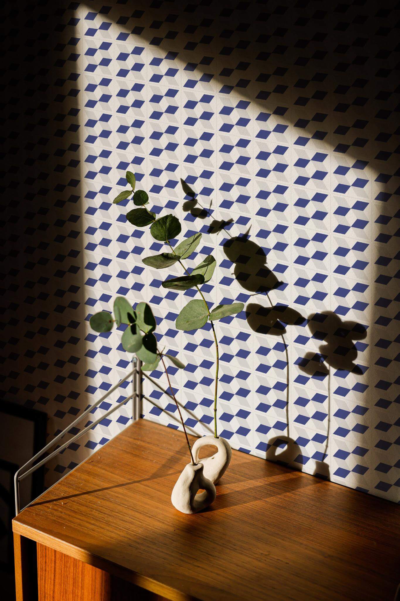 Geometric cube tile Wallpaper